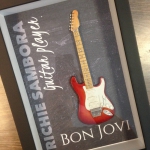 Quadro Richie Sambora com Mini Guitarra