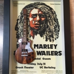 Quadro Bob Marley com Mini Guitarra