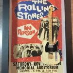 Quadro Keith Richards com Mini Guitarra 