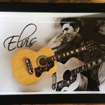 Quadro Elvis Presley com Mini Violão