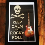 Quadro Kepp Calm and Rock and Roll