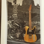 Quadro Harley com Mini Guitarra
