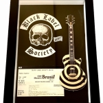 Quadro Zakk Wylde com mini Guitarra