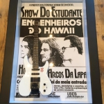 Quadro Engenheiros do Hawaii com Mini Guitarra