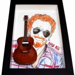 Quadro Nando Reis com Mini Violo