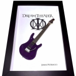Quadro John Petrucci com Mini Guitarra 