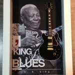 Quadro B. B. King com Mini Guitarra